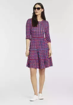 Трикотажное платье Laura Scott со стильным принтом по всей поверхности – НОВАЯ КОЛЛЕКЦИЯ, цвет Bunt-Grafik