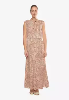 Трикотажное платье Le Temps Des Cerises "ROBE CUOCO" с модным узором по всей поверхности, цвет Orange