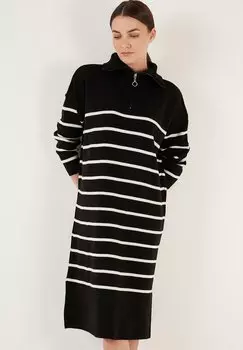 Трикотажное платье LELA, цвет black/cream