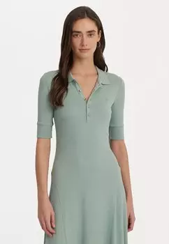 Трикотажное платье LILLIANNA ELBOW SLEEVE DAY DRESS Lauren Ralph Lauren, цвет soft laurel