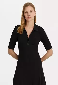 Трикотажное платье LILLIANNA ELBOW SLEEVE DAY DRESS Lauren Ralph Lauren, цвет black