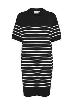 Трикотажное платье LIZZA NARROW STRIPE Kaffe, черный