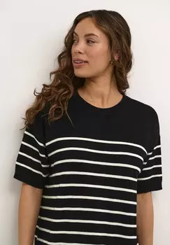 Трикотажное платье LIZZA NARROW STRIPE Kaffe, темно-синий