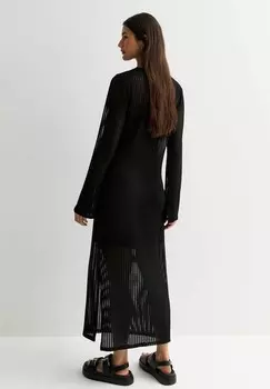 Трикотажное платье LONG SLEEVE New Look, черный