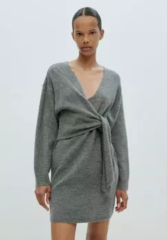 Трикотажное платье LORAN EDITED, цвет graumeliert dunkelgrau