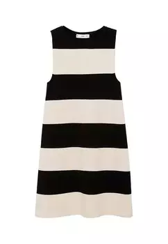 Трикотажное платье Mango, бежевый