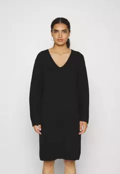 Трикотажное платье МАРТЕЯ РАШЕЛЬ Moss Copenhagen, черный