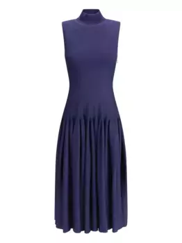 Трикотажное платье макси Alaa, синий