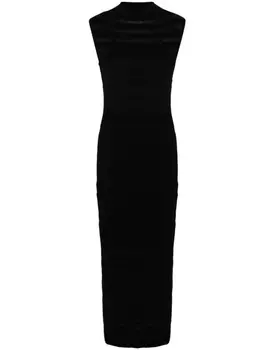 Трикотажное платье макси Claudie Pierlot, черный