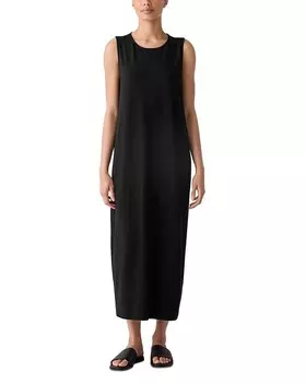 Трикотажное платье макси Eileen Fisher, черный