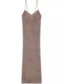 Трикотажное платье макси Laneus, розовый