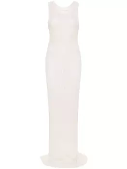 Трикотажное платье макси Ludovic de Saint Sernin, бежевый