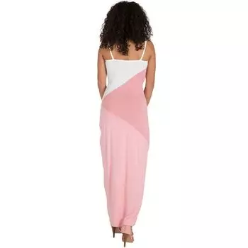 Трикотажное платье макси Maliah с цветными блоками Poetic Justice