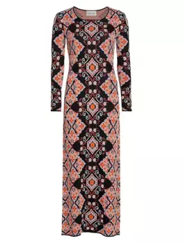 Трикотажное платье макси Rianna Cara Cara, черный