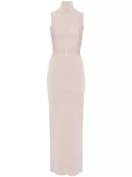 Трикотажное платье макси с корсетом Nensi Dojaka, коричневый