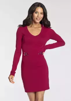 Трикотажное платье Melrose, с пряжками - НОВАЯ КОЛЛЕКЦИЯ, розовый