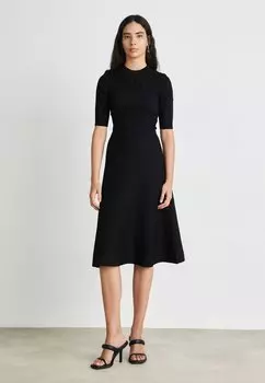 Трикотажное платье MIDI DRESS DKNY, цвет black
