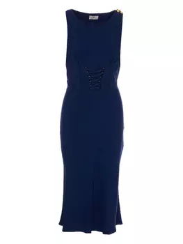 Трикотажное платье миди Elisabetta Franchi, синий