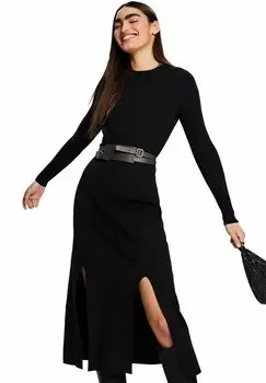 Трикотажное платье MIDI Esprit, черный