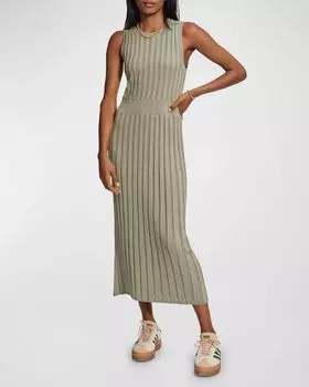 Трикотажное платье миди Florian Varley, цвет Seagrass