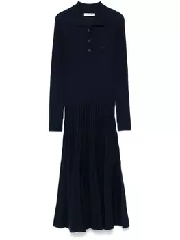 Трикотажное платье миди Lacoste, синий