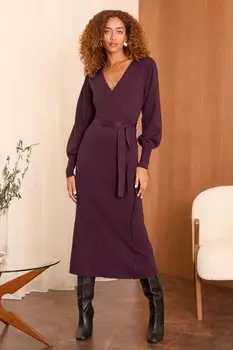 Трикотажное платье миди Love & Roses, красный