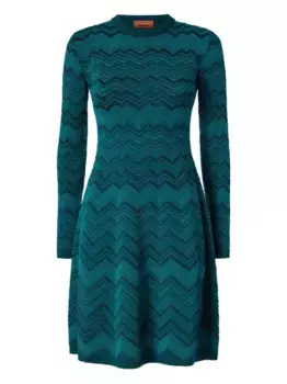 Трикотажное платье миди Missoni, синий