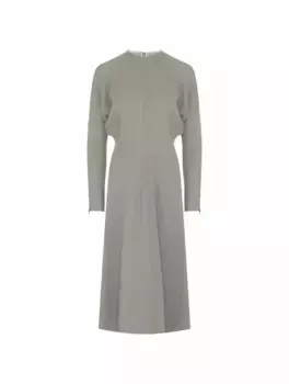 Трикотажное платье миди Victoria Beckham, зелёный