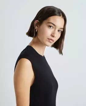 Трикотажное платье миди в рубчик Easy Wear
