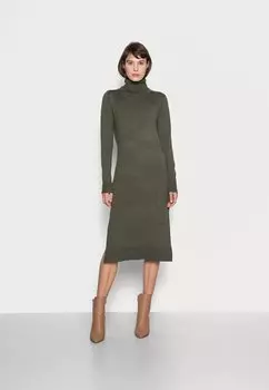 Трикотажное платье MILA ROLL NECK Saint Tropez, армейский зеленый меланж