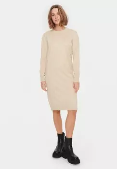 Трикотажное платье MILA Saint Tropez, цвет jojoba melange