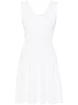 Трикотажное платье мини Alaa, белый