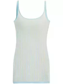 Трикотажное платье мини JACQUEMUS, синий