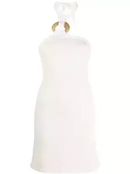 Трикотажное платье мини Kendal без рукавов Cult Gaia, белый