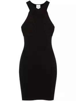 Трикотажное платье мини Maecy Nanushka, коричневый