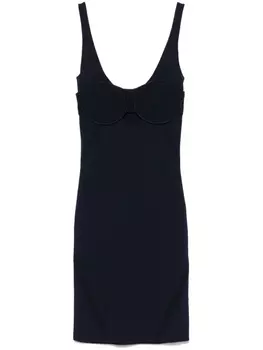 Трикотажное платье мини Patrizia Pepe, синий