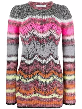 Трикотажное платье мини с длинными рукавами Philosophy Di Lorenzo Serafini, серый