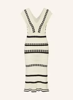 Трикотажное платье MRS & HUGS, белый/черный