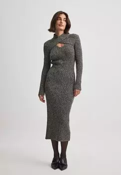 Трикотажное платье NA-KD, цвет black