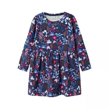 Трикотажное платье Name It «NMFNYLISA LS DRESS PB», цвет Beacon Blue