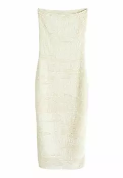 Трикотажное платье Next, бежевый