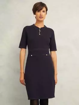 Трикотажное платье niamh Hobbs, темно-синий