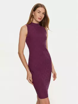 Трикотажное платье облегающего кроя Marciano Guess, розовый