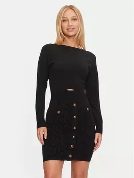 Трикотажное платье облегающего кроя Marciano Guess, черный