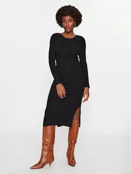 Трикотажное платье облегающего кроя Vero Moda, черный
