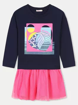 Трикотажное платье обычного кроя Billieblush, синий