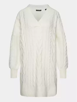 Трикотажное платье обычного кроя Brave Soul, белый