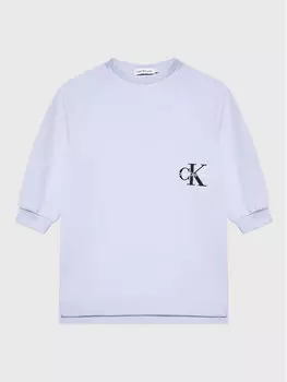 Трикотажное платье обычного кроя Calvin Klein, фиолетовый