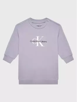 Трикотажное платье обычного кроя Calvin Klein, фиолетовый