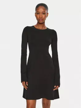 Трикотажное платье обычного кроя Calvin Klein Jeans, черный